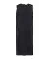The Row Mirna Double Face Cady Shift Dress In Black