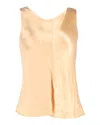 The Row Sleeveless Top In Gold Viscose In Gold