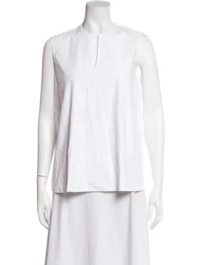 Pre-owned The Row Sleeveless Top In White