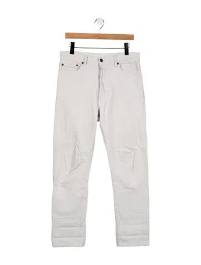 Pre-owned The Row Slim Fit Jeans In White