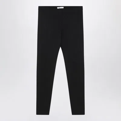 The Row Slim-fit Nylon-blend Trousers In Black