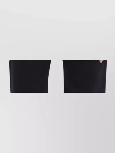The Row Slim Fit Ribbed High-neck Jumper In Black