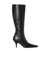 The Row Sling Boot 80mm Leather Boots In Black