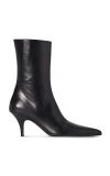 THE ROW SLING LEATHER ANKLE BOOTS