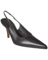 THE ROW SLING POINT LEATHER SLINGBACK PUMP