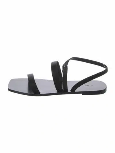 Pre-owned The Row Slingback Sandals In Black