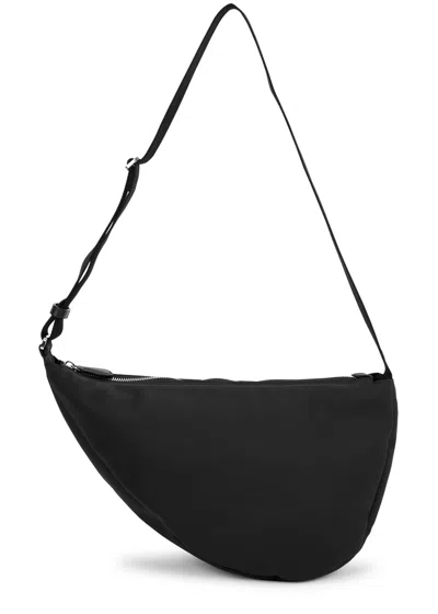 The Row Slouchy Banana Two Canvas Cross-body Bag In Black