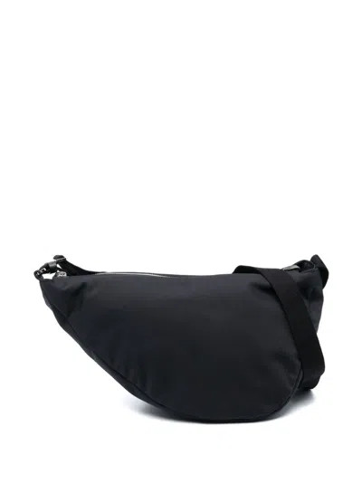 The Row Slouchy Banana Two Leather Shoulder Bag In Black
