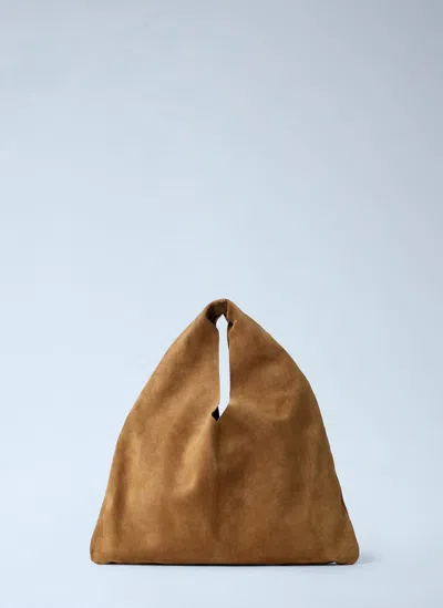 The Row Small Bindle Handbag In Brown