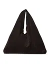 The Row Small Bindle Suede Bag In Brown
