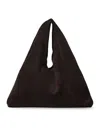 The Row Small Bindle Suede Bag In Brown