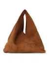 The Row Bindle Small Shoulder Bag In Suede In Brown