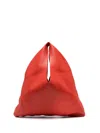 The Row Bindle Small Leather Tote Bag In Red