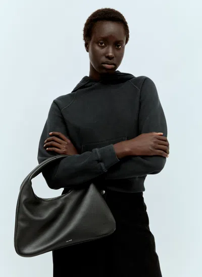 The Row Small Everyday Shoulder Bag In Black