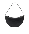The Row Izzy Small Crescent Shoulder Bag In Leather In Black