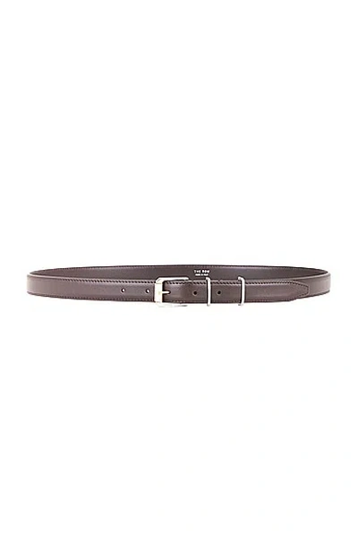 The Row Small Metallic Loop Belt In Brown