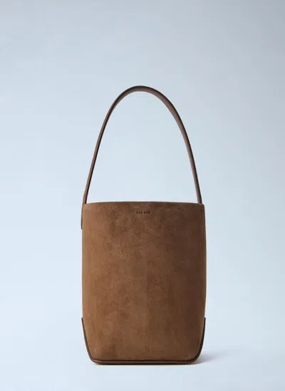 The Row Small N/s Park Edge Tote Bag In Brown