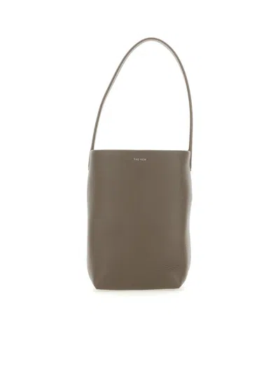 The Row Small N/s Park Top Handle Bag In Grey