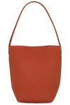 The Row Small N/s Park Tote Bag In Rust Pld