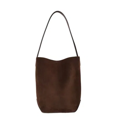 The Row Small N/s Park Tote Edge Bag In Brown