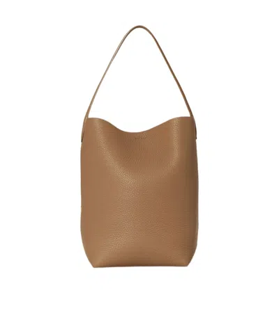 The Row Small N/s Park Tote Handbag In Brown