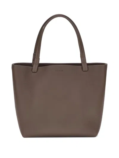 The Row Small Park Double-handle Tote Bag In Brown