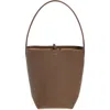 The Row Small Park North/south Leather Tote In Boulder