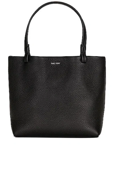 The Row Small Park Tote Shopper Bag In Black Pld