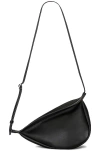 The Row Small Slouchy Banana Grain Leather Bag In Black Pld