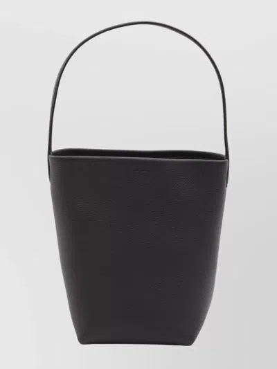 The Row Small Structured Tote Bag In Black
