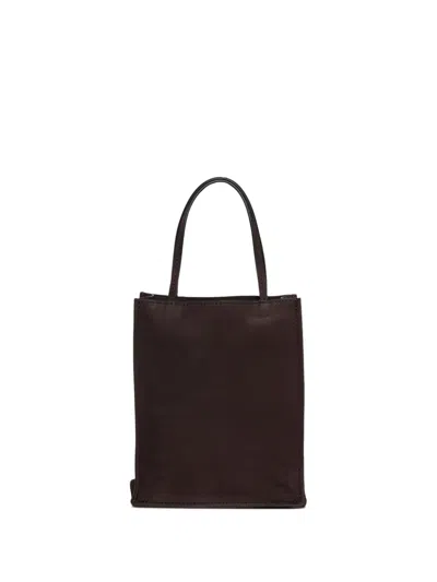 The Row Small To Go Tote Bag In Burgundy