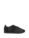 The Row Velvet Adjustable Sneakers Suede Finish