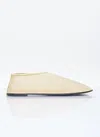 The Row Sheer Sock Nylon Flats In Beige