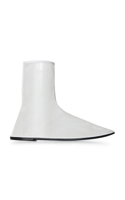 The Row Sock Mesh Ankle Boots In White