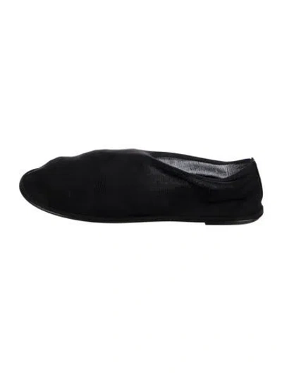 Pre-owned The Row Sock Mesh Ballet Flats In Black
