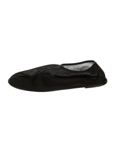 Pre-owned The Row Sock Mesh Ballet Flats In Black