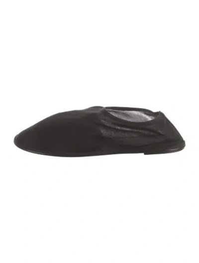 Pre-owned The Row Sock Mesh Flats In Black