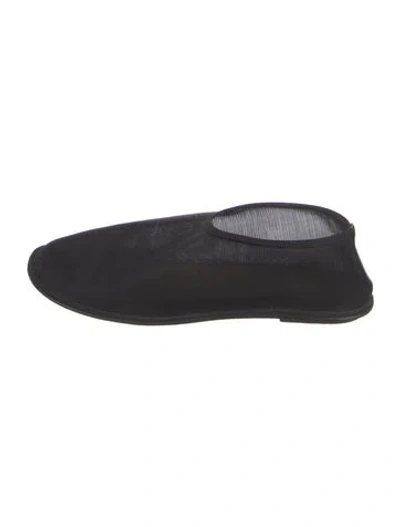 Pre-owned The Row Sock Mesh Flats In Black