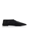 The Row Black Sock Slippers In Black