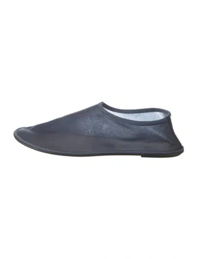 Pre-owned The Row Sock Mesh Flats In Blue