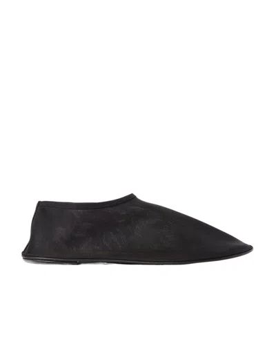 The Row Sock Shoe Round-toe Ballerinas In Black