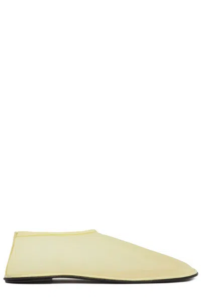 The Row Pull-on Flat Shoes In Beige