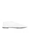 The Row Lambskin Leather Ballerina Flats In White