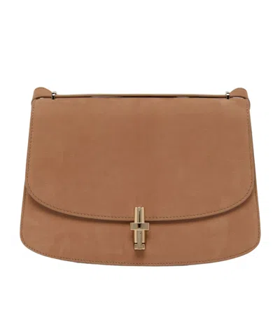 The Row Sofia 10 Clamshell Thin Shoulder Cross-body Bag In Brown