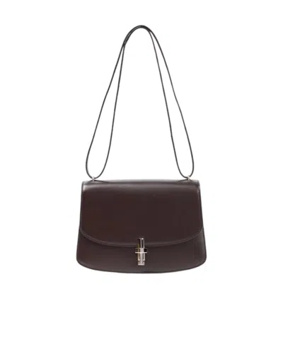 The Row Sofia 10 Flap Shoulder Bag In Black