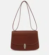 The Row Sofia 10 Leather Shoulder Bag In Brown