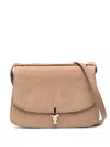 The Row Sofia 10 Suede Shoulder Bag In Brown