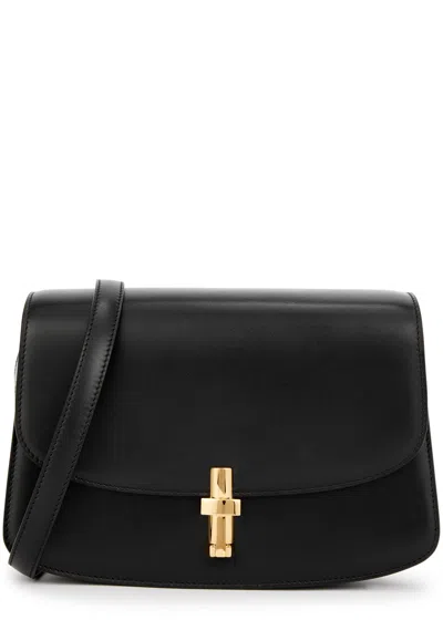 The Row Sofia 8.75 Leather Cross-body Bag In Black