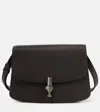 The Row Sofia 8.75 Leather Shoulder Bag In Brown