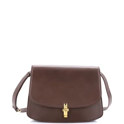 The Row Sofia Crossbody Bag Leather 10 In Brown